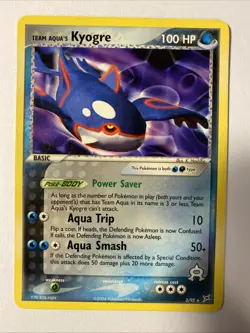 KYOGRE Pokemon TCG Trading Card - Rare - 3/95 Ex Team Magma Vs Team Aqua - Image 1