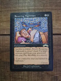 Recurring Nightmare Exodus MP Moderate Play MTG Magic The Gathering - Image 1