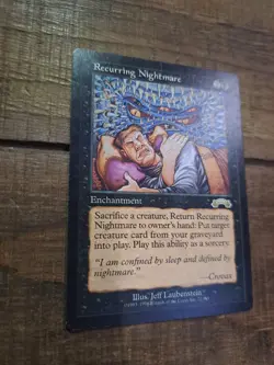 Recurring Nightmare Exodus MP Moderate Play MTG Magic The Gathering - Image 3