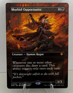 MTG SPG-0032 Morbid Opportunist (Borderless) - Special Guests Mythic Rare - Image 1