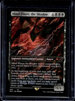 2021 Magic MTG Secret Lair x Stranger Things Mind Flayer, Shadow #340 - Image 1