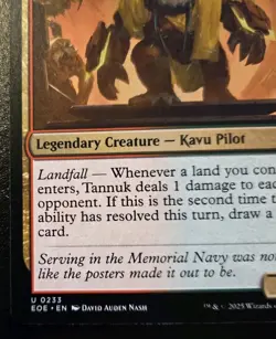Tannuk, Memorial Ensign 0233 Uncommon Edge Of Eternities Magic: The Gathering - Image 4