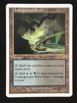 1x MTG Underground River - 7th Edition (7ED) #350 - Magic the Gathering - Image 1