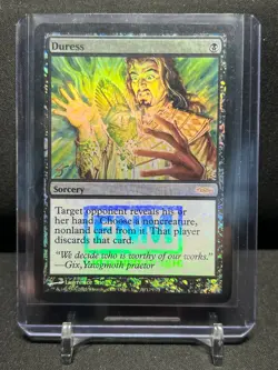 Duress Friday Night Magic Promo Foil Magic MTG 2005 FNM LP - Image 1