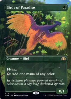 Birds of Paradise (Borderless) - Dominaria Remastered - Magic MTG NM - Image 1