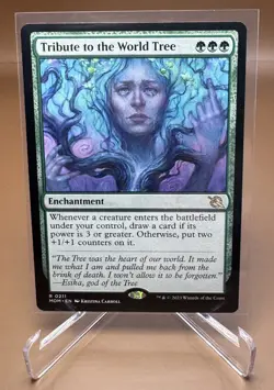 MTG March of the Machine MOM Tribute to the World Tree Non-Foil NM/M #211 R 0211 - Image 1