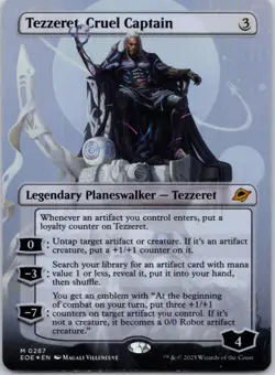 Tezzeret, Cruel Captain (Borderless) Edge of Eternities Foil - Image 1