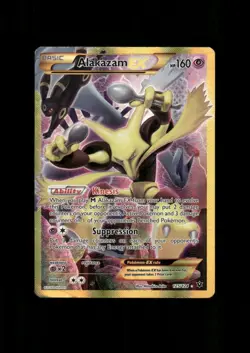 2016 Pokemon XY: #125 FA/ Alakazam EX Secret Rare Holo NM-MT OR BETTER - Image 1