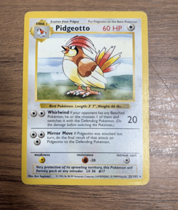 1999 Pokemon TCG Pidgeotto 22/102 SHADOWLESS Base Set WOTC Non-Holo Rare LP - Image 1