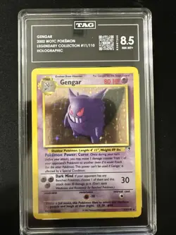Pokemon Gengar Legendary Collection Holo Card 11/110 Vintage WOTC 2002 TAG 8.5 - Image 1