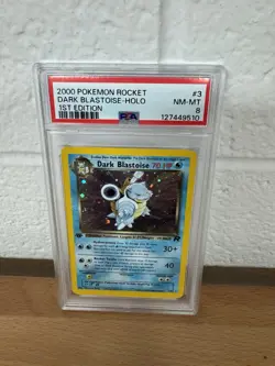 2000 POKEMON ROCKET 1ST EDITION #3 DARK BLASTOISE-HOLO PSA 8 - Image 1