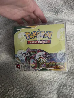 Pokemon Evolving Skies Booster Box Sealed And In Case - Image 1
