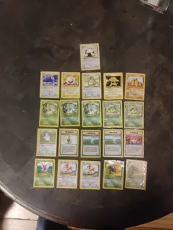 Lot Of 21 Pokemon Base Set 2 Cards,Rare, Energy, Lightly To Damaged Pre-owned - Image 1