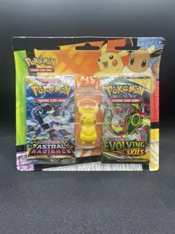 Pokemon Back to School Pikachu Eraser Blister Evolving Skies (Pack Arts Vary) - Image 1