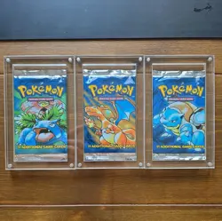 1999 Pokemon Heavy Base Set Booster Packs Sealed Artset x3 Unlimited 21.12 Grams - Image 1
