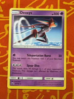 POKEMON TCG DEOXYS SPEED 69/168 NON-HOLO RARE EXCELLENT CELESTIAL STORM - Image 1