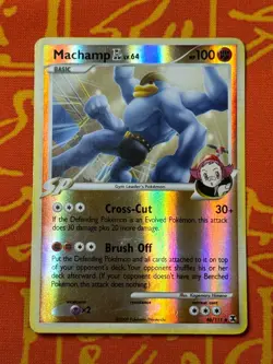 POKEMON TCG MACHAMP GL 46/111 REVERSE HOLO UNCOMMON LIGHT PLAY RISING RIVALS - Image 1