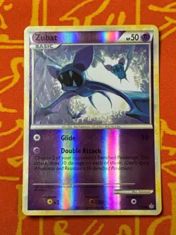 POKEMON TCG ZUBAT 70/95 REVERSE HOLO UNCOMMON EXCELLENT HGSS UNLEASHED - Image 1