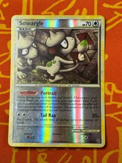 POKEMON TCG SMEARGLE 8/90 REVERSE HOLO RARE EXCELLENT HGSS UNDAUNTED - Image 1