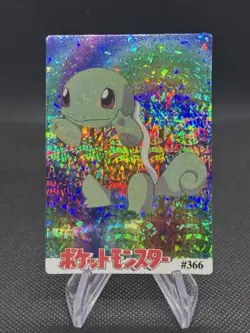 1999 Vintage Pocket Monsters Vending Prism - Rainbow Squirtle #366 - Mew Back - Image 1