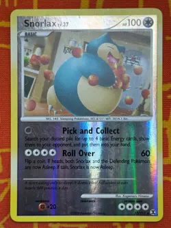 POKEMON TCG SNORLAX 33/111 REVERSE HOLO RARE LIGHT PLAY RISING RIVALS - Image 1