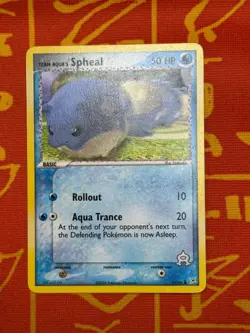 POKEMON TCG TEAM AQUA'S SPHEAL 57/95 NON HOLO LIGHT PLAY MAGMA VS AQUA - Image 1