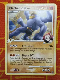 POKEMON TCG MACHAMP GL 46/111 NON HOLO UNCOMMON LIGHT PLAY RISING RIVALS - Image 1