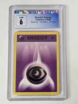 Pokemon Psychic Energy Base Set 1st Edition #101 CGC 6 - Image 1