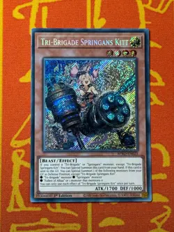 YUGIOH TRI-BRIGADE SPRINGANS KITT SECRET RARE NM BPRO-EN025 - Image 1