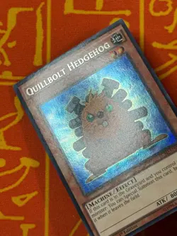 YUGIOH QUILLBOLT HEDGEHOG SECRET RARE 1ST EDITION NM LC5D-EN005 - Image 3