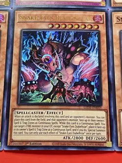 Snake-Eyes Diabellstar + Flamberge + Ash + Oak + Birch + Startling | YuGiOh! - Image 5