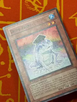 YUGIOH DUPE FROG COMMON 1ST EDITION LIGHT PLAY SDFC-EN022/CRMS-EN028 - Image 4