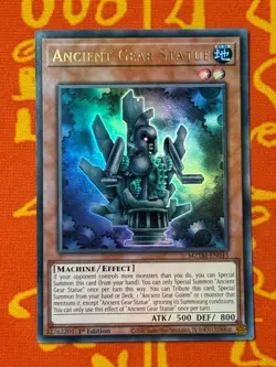 YUGIOH ANCIENT GEAR STATUE ULTRA RARE 1ST EDITION NM MZTM-EN045 - Image 1