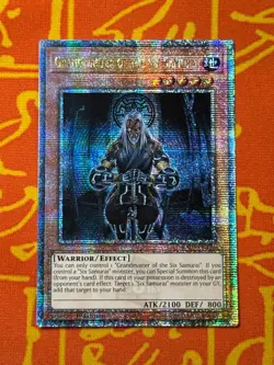 YUGIOH GRANDMASTER OF THE SIX SAMURAI QUARTER CENTURY SECRET RARE RA03-EN023 - Image 1