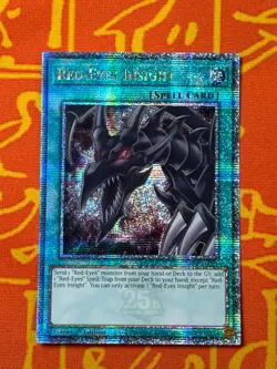 YUGIOH RED-EYES INSIGHT QUARTER CENTURY SECRET RARE RA03-EN061 - Image 1