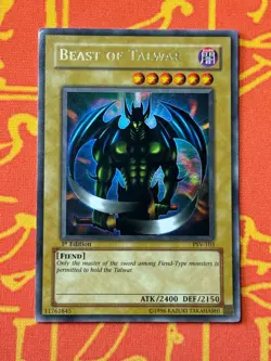 YUGIOH BEAST OF TALWAR ULTRA RARE 1ST EDITION LIGHT PLAY PSV-103 NORTH AMERICAN - Image 1