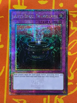 YUGIOH ANTI-SPELL FRAGRANCE QUARTER CENTURY SECRET RARE NM RA02-EN076 - Image 1