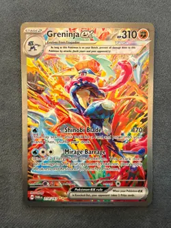 Greninja ex 214/167 Pokemon Twilight Masquerade Special Illustration Rare NM - Image 1