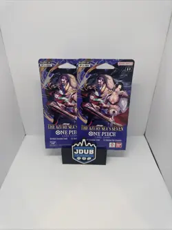 (2x) One Piece OP-014 The Azure Sea’s Seven (EN) Factory Sealed Booster 2-Pack - Image 1