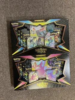 Pokemon TCG Shining Fates Premium Collection Set Shiny Crobat/Dragapult VMAX 820650808715 - Image 1