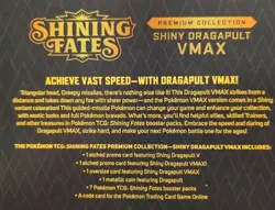 Pokemon TCG Shining Fates Premium Collection Set Shiny Crobat/Dragapult VMAX 820650808715 - Image 4