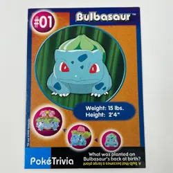 You Choose Pokemon Cards - Burger King 1999 Movie PokeTrivia Buy 4 Get 1 Free - Image 2