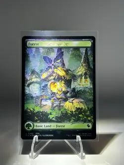FULL ART CHOCOBO TRACK FOIL BASIC LANDS FINAL FANTASY MTG SET OF 5 - Image 2