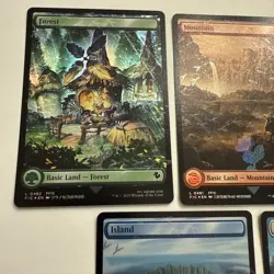 Chocobo Track Foil Full Art Basic Lands Set of 5 Final Fantasy MTG FIC Unplayed - Image 2