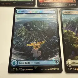 Chocobo Track Foil Full Art Basic Lands Set of 5 Final Fantasy MTG FIC Unplayed - Image 3