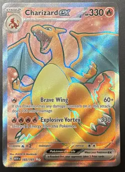 Pokemon TCG Scarlet & Violet 151 Charizard ex 183/165 Ultra Rare Holo NM/M 2 - Image 1