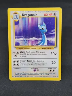 Dragonair 18/102 Rare Base Set Pokemon Card LP - Image 1