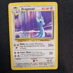 Dragonair 18/102 Rare Base Set Pokemon Card WOTC LP - Image 1