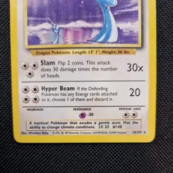Dragonair 18/102 Rare Base Set Pokemon Card WOTC LP - Image 3