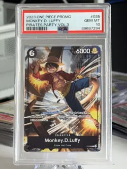 PSA 10 - One Piece - English - Monkey D. Luffy - Pirates Party Vol. 3 - Image 1